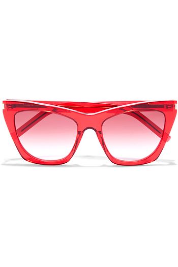 SAINT LAURENT Kate cat-eye acetate sunglasses