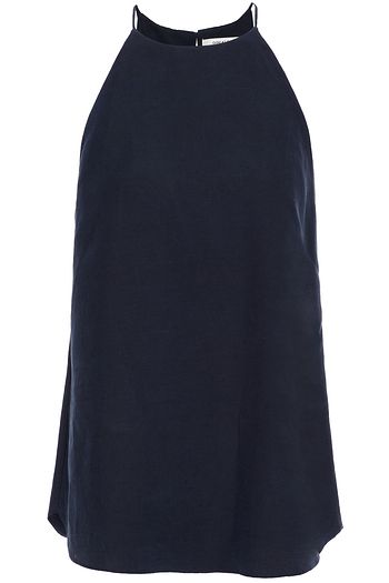 GINIA Linen and silk-blend top