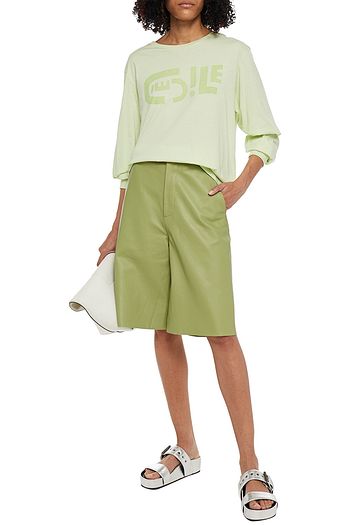 ÊTRE CÉCILE Printed cotton-jersey top