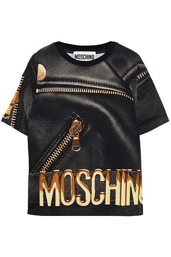 MOSCHINO Printed cotton-jersey T-shirt