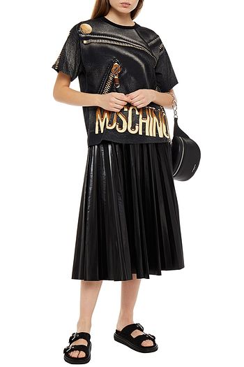 MOSCHINO Printed cotton-jersey T-shirt