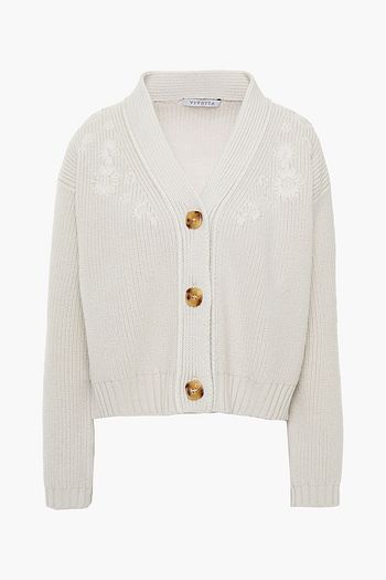 VIVETTA Ribbed wool cardigan