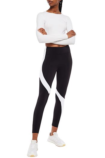 KORAL Venus cropped two-tone stretch leggings