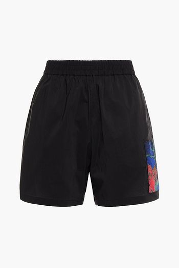 MCQ ALEXANDER MCQUEEN Appliquéd cotton-blend shell shorts