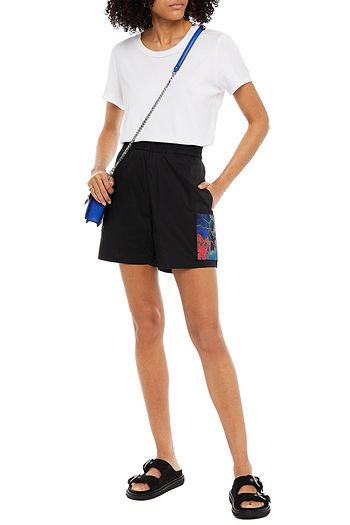 MCQ ALEXANDER MCQUEEN Appliquéd cotton-blend shell shorts