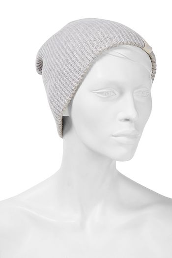 RAG & BONE Ribbed mélange cashmere beanie