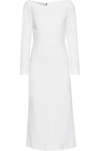 ROLAND MOURET Romolo crepe midi dress