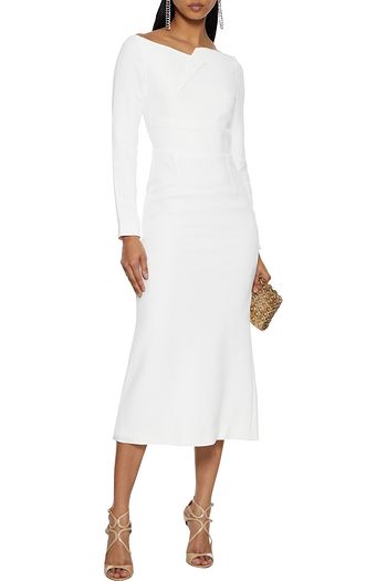 ROLAND MOURET Romolo crepe midi dress