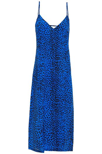 ÊTRE CÉCILE Leopard-print silk-crepe midi slip dress