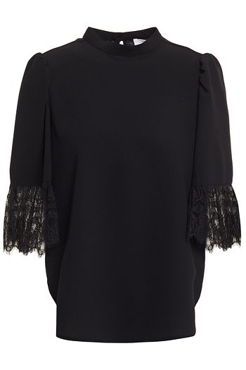 SEE BY CHLOÉ Lace-trimmed crepe blouse