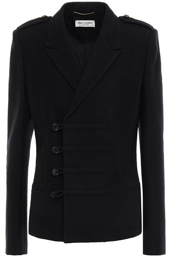 SAINT LAURENT Wool-felt jacket