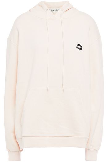 ÊTRE CÉCILE Embroidered French cotton-terry hoodie