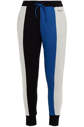 ÊTRE CÉCILE Color-block cotton-fleece track pants