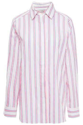 ÊTRE CÉCILE Star Petite Amie striped cotton-blend poplin shit