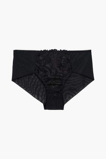 WACOAL Stretch-mesh and lace mid-rise briefs