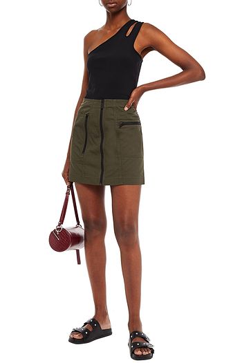 MCQ ALEXANDER MCQUEEN Cotton-twill mini skirt