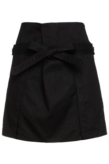 SAINT LAURENT Cotton-blend twill mini skirt