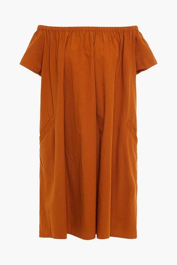 AMERICAN VINTAGE Off-the-shoulder cotton mini dress