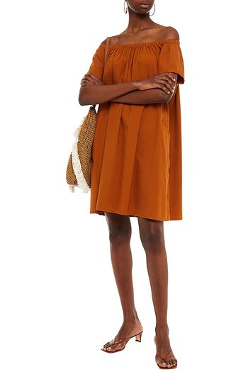 AMERICAN VINTAGE Off-the-shoulder cotton mini dress