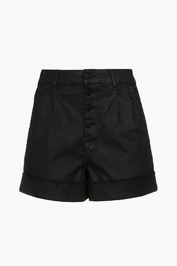 DL1961 Dayna coated denim shorts