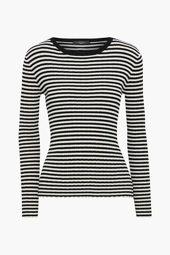 WEEKEND MAX MARA Apice striped ribbed-knit sweater