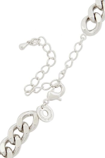 CZ BY KENNETH JAY LANE Rhodium-plated crystal necklace
