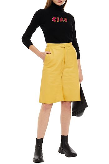 BELLA FREUD Intarsia cashmere turtleneck sweater
