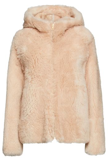 YVES SALOMON Shearling hooded jacket
