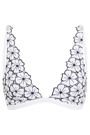 I.D. SARRIERI Embroidered triangle bikini top
