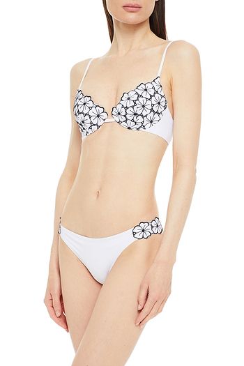 I.D. SARRIERI Sunrise In Capri broderie anglaise underwired bikini top