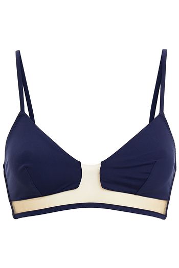 I.D. SARRIERI Mesh-trimmed triangle bikini top