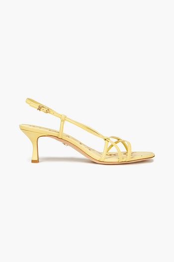 SAM EDELMAN Leather slingback sandals