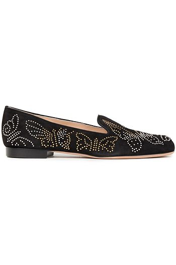 VALENTINO GARAVANI Loafers aus Veloursleder mit Nieten