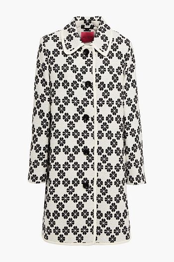 KATE SPADE NEW YORK Cotton-blend jacquard coat