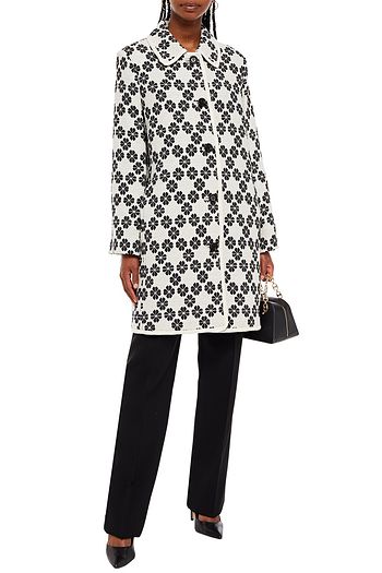 KATE SPADE NEW YORK Cotton-blend jacquard coat