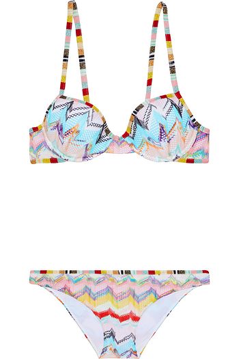 MISSONI MARE Mare metallic crochet-knit bikini