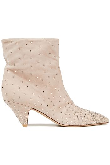 VALENTINO GARAVANI Ankle Boots aus Veloursleder mit Nieten