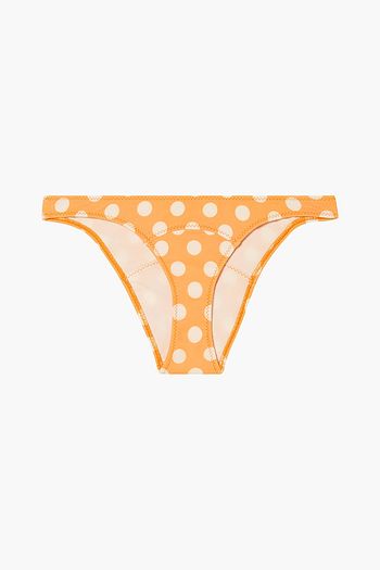 LISA MARIE FERNANDEZ Poppy polka-dot stretch-crepe low-rise bikini briefs
