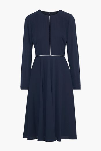 MIKAEL AGHAL Fluted crepe dress