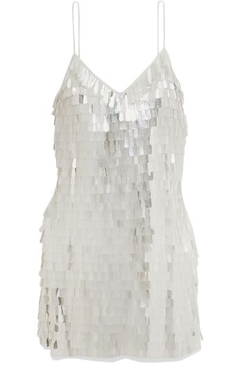 ALICE + OLIVIA Contessa paillette-embellished chiffon mini dress