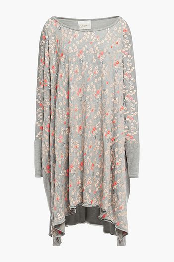 ZAYAN THE LABEL Dai oversized embroidered jersey and poplin dress