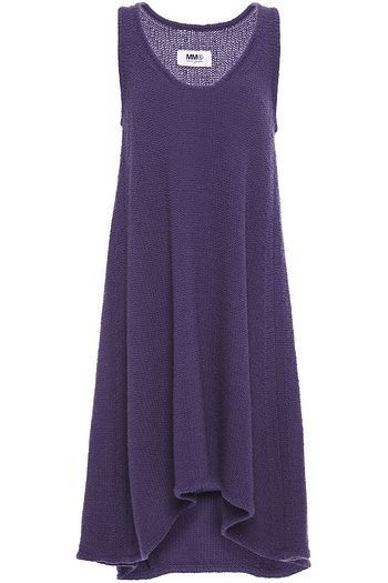 MM6 MAISON MARGIELA Asymmetric bouclé-knit wool-blend dress