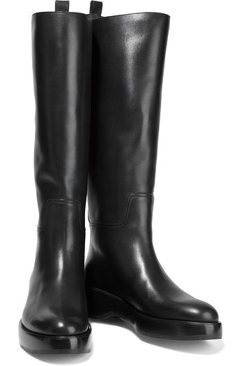 THE ROW Motobike kniehohe Stiefel aus Leder
