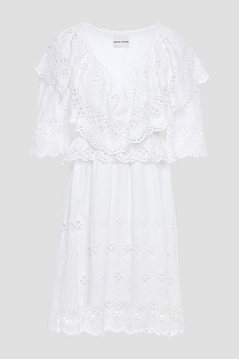 ANTIK BATIK Ally ruffled broderie anglaise cotton dress