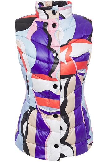 EMILIO PUCCI Quilted printed shell vest