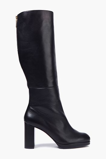 STUART WEITZMAN Leather platform knee boots
