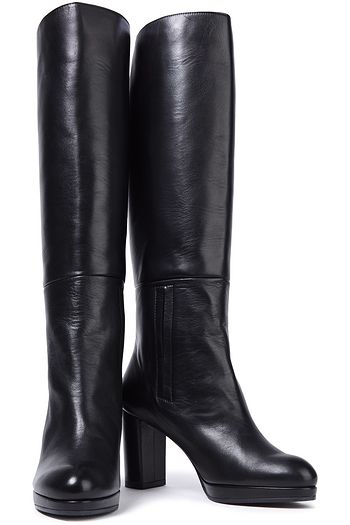 STUART WEITZMAN Leather platform knee boots