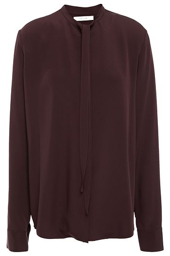 THE ROW Bluse aus Crêpe mit Bindedetail