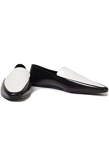THE ROW Minimal zweifarbige Loafers aus Leder