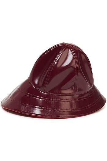 EMILIO PUCCI Glossed faux leather bucket hat